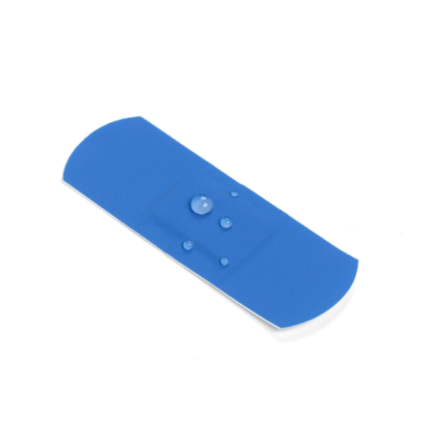 Blue Waterproof plasters 1,9 x 7,2 cm